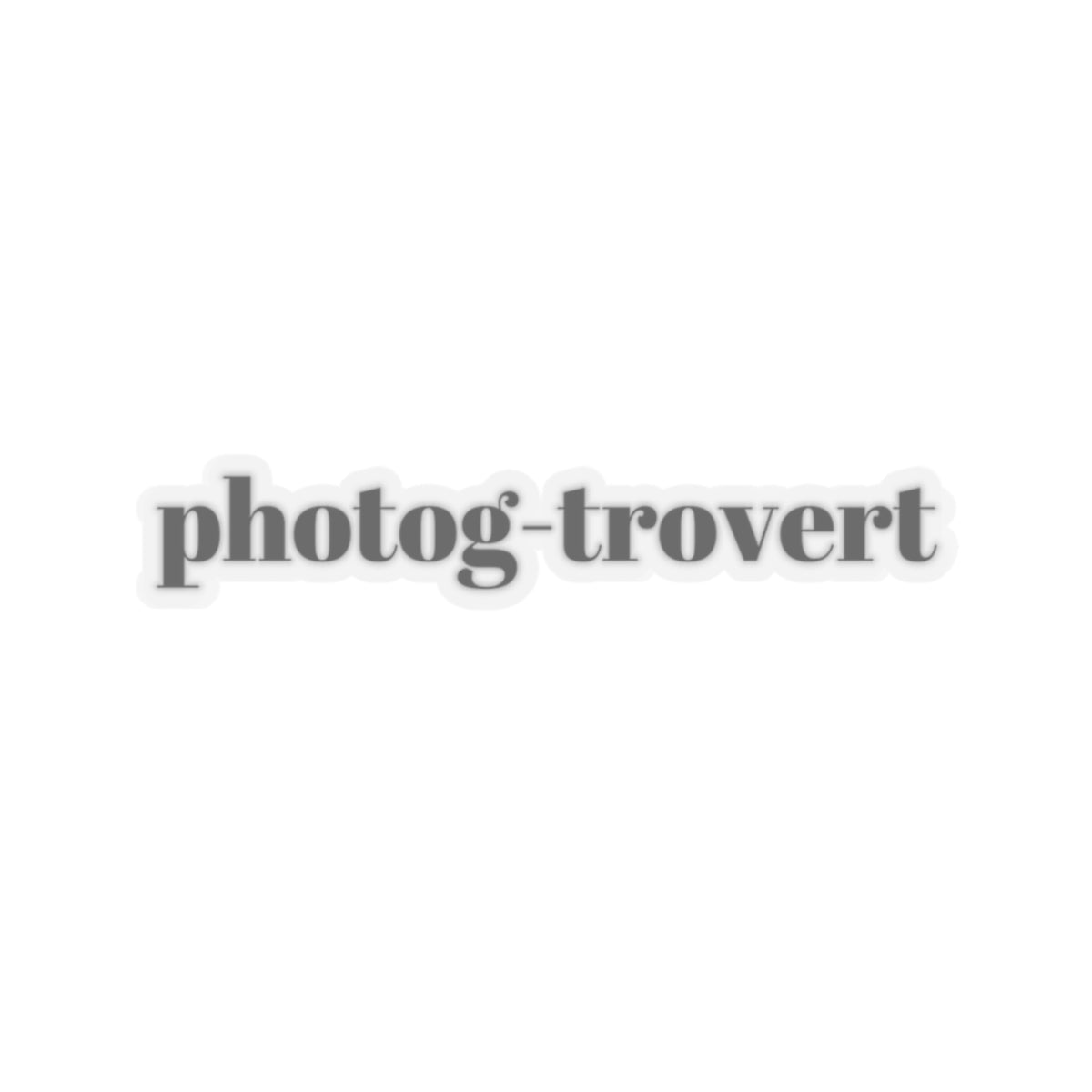 Photogtrovert Sticker (Vinyl)